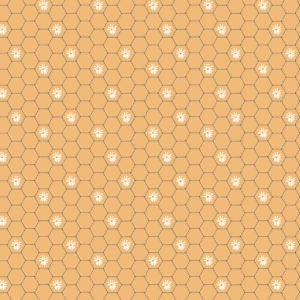 Poppie Cotton Sunshine & Chamomile Fabric Collection Honey Comb on Yellow Premium 100% Cotton Quilt Shop Quality Fabrics