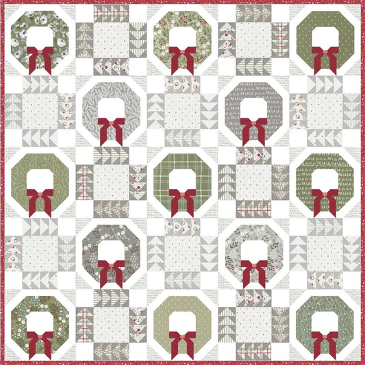 Lella Boutique Good Tidings Quilt Pattern Finished Size: 80.5"x80.5"