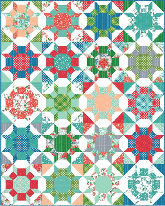 Cluck Cluck Sew Shimmer Quilt Pattern (5 Size Variations Per Pattern)