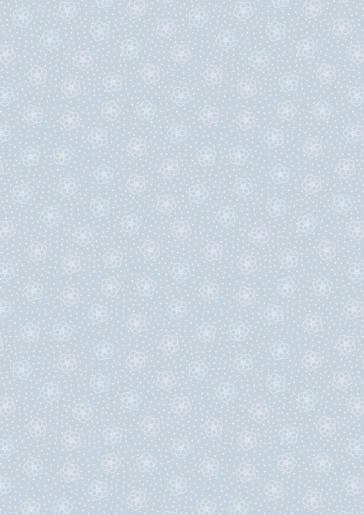 Lewis & Irene Celtic Fairies Fabric Collection Silver Metallic Celtic Flowers on Light Blue Premium 100% Cotton Quilt Shop Quality Fabrics