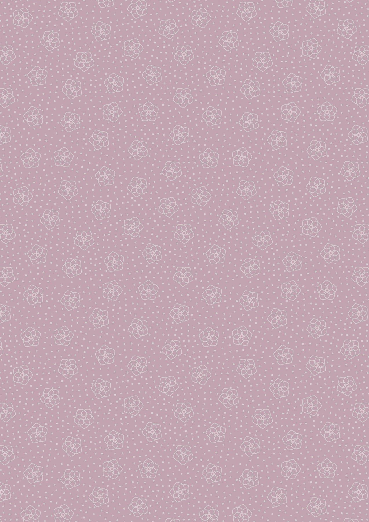 Lewis & Irene Celtic Fairies Fabric Collection Silver Metallic Celtic Flowers on Heather Premium 100% Cotton Quilt Shop Quality Fabrics