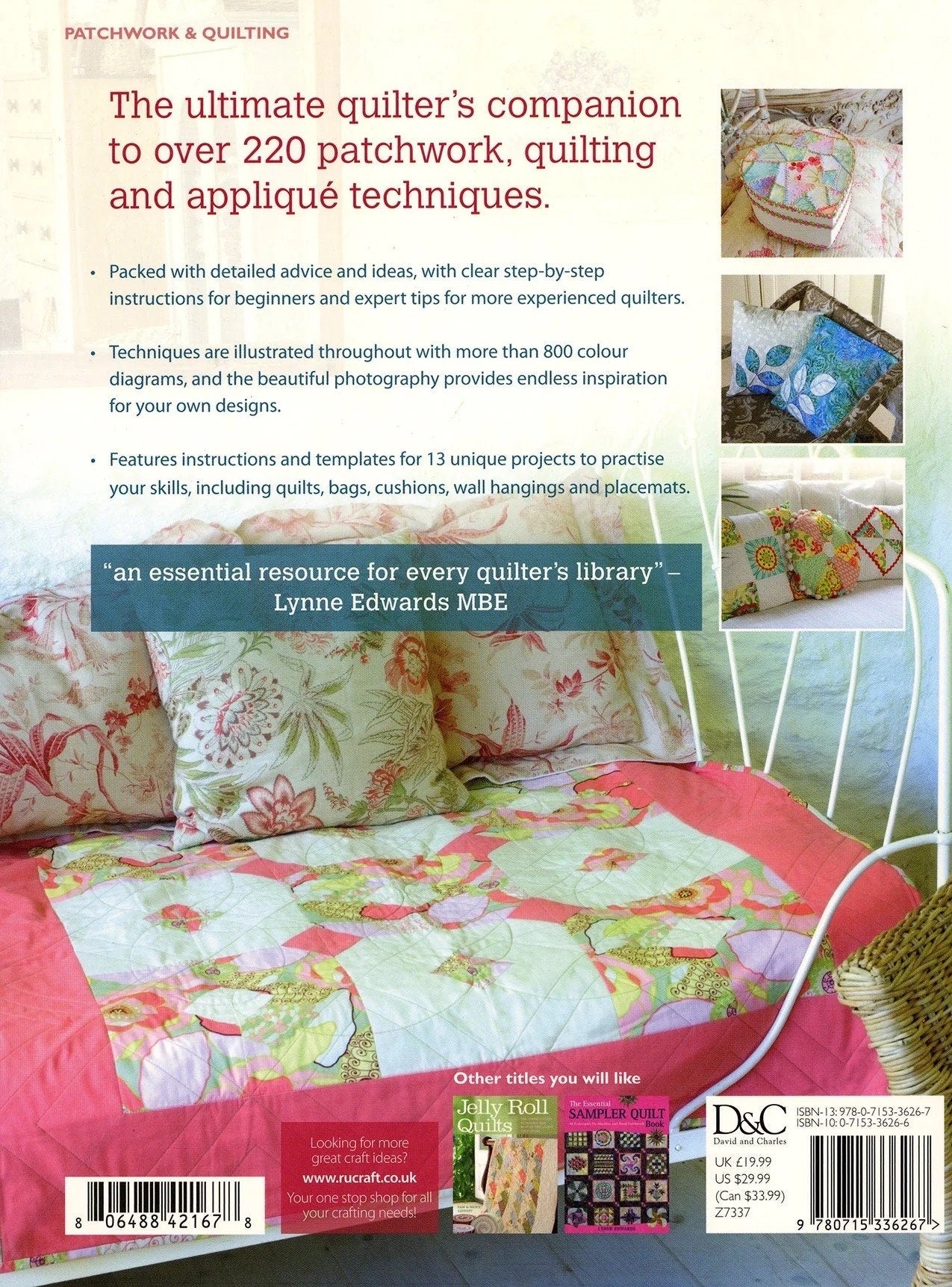 David & Charles Quilt Patterns The Quilter's Bible (Over 100 Quilters Block Patterns Per Book)