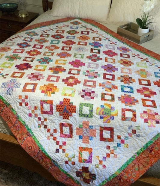 LAST ONE! Black Cat Creations Allegro Quilt Pattern Finished Size: 69"x86"