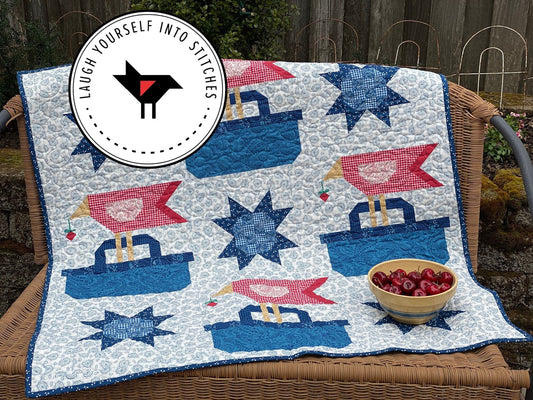 Laugh Yourself Into Stitches Cherry Pick'n Quilt Pattern Finished Size: 38"x38"