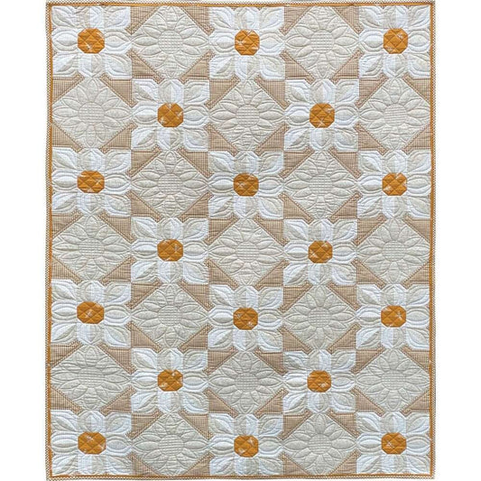 Laugh Yourself Into Stitches Cotton Daisies Quilt Pattern - 2 Size Variations Per Pattern