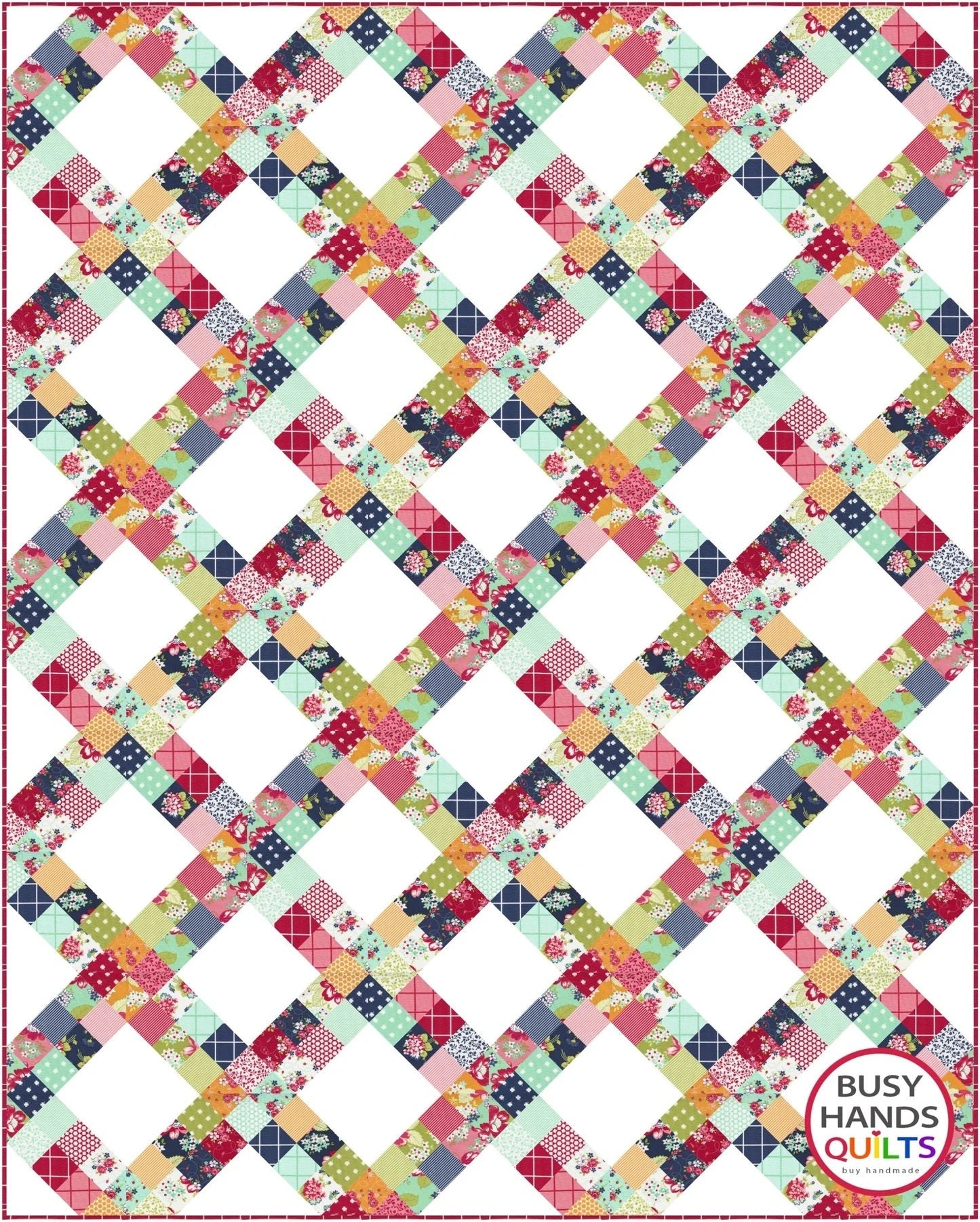 Busy Hands Quilts Hand Picked Quilt Pattern (5 Size Variations Per Pattern)