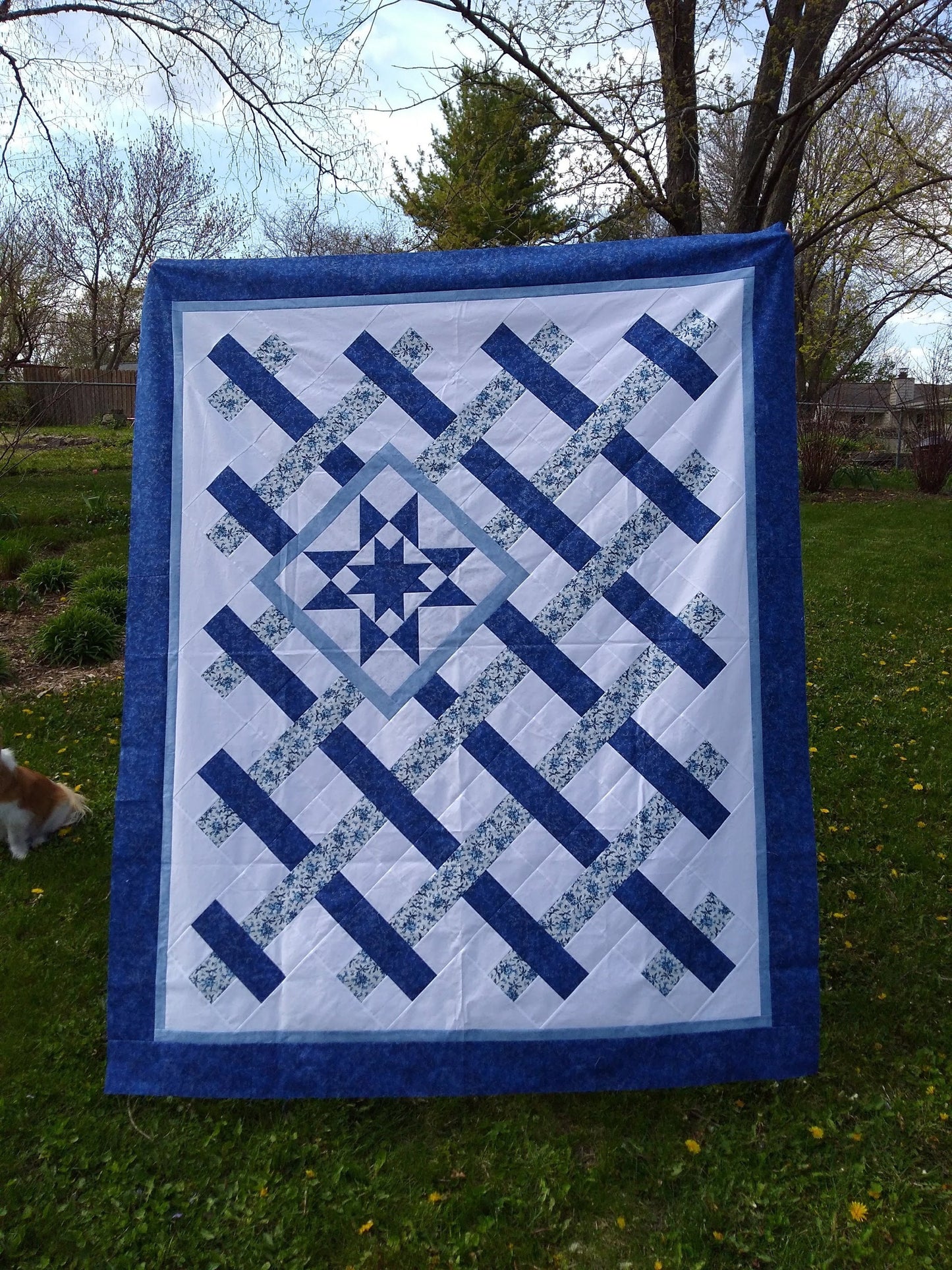 Canuck Quilter Designs On The Fence Quilt Pattern Finished Size: 61 1/2"x74"