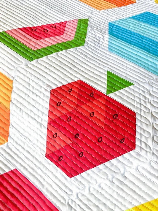Krista Moser's The Quilted Life Fresh Fruit Sampler Quilt Pattern (2 Size Variations Per Pattern)