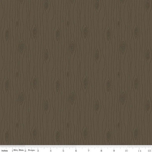 LAST BOLT!! Riley Blake Love You S'more Fabric Collection Bark on Brown Premium 100% Cotton Quilt Shop Quality Fabrics
