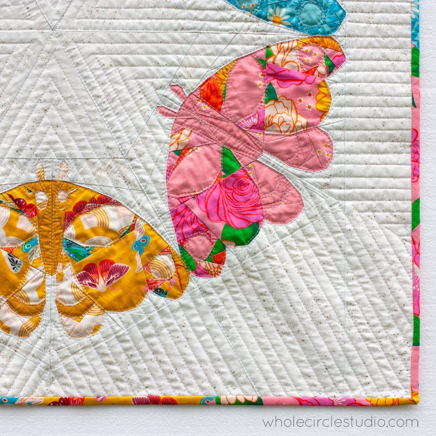 Whole Circle Studio Modern Moths Mini Quilt Pattern Finished Size: 32"x32"