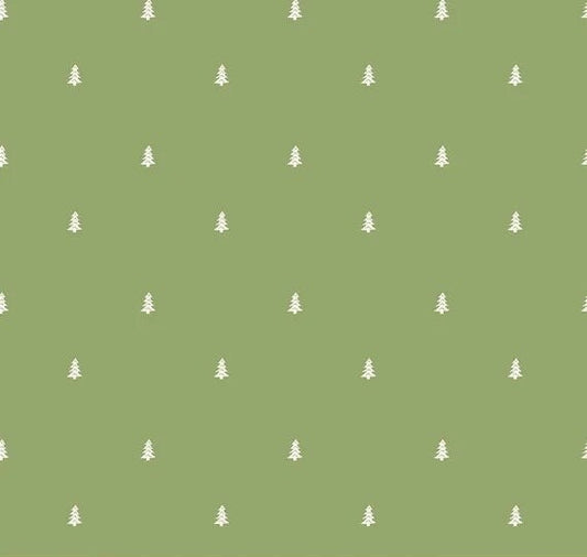 Riley Blake Love You S'more Fabric Collection Trees on Green Premium 100% Cotton Quilt Shop Quality Fabrics