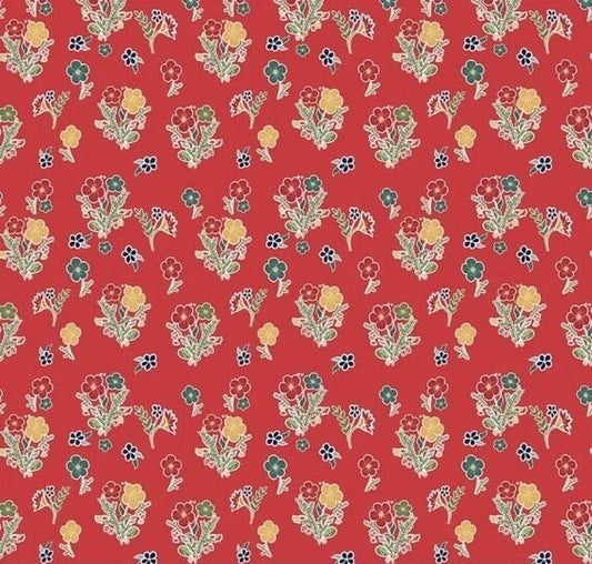 Riley Blake Love You S'more Fabric Collection Floral on Red Premium 100% Cotton Quilt Shop Quality Fabrics
