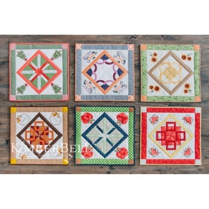 Kimberbell Cuties Table Toppers Vol 2 Collection (July - December) - Optional Fabric/Embellishment Kits Available