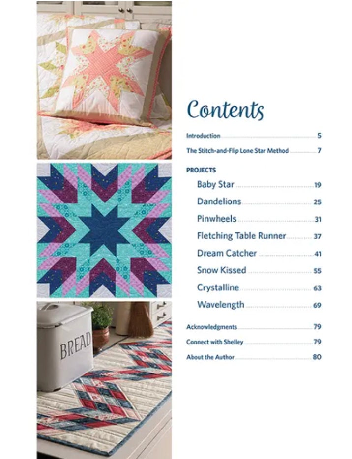 Shelley Cavanna's Spectacular Stars Simplified Quilt Book (8 Projects Per Book)