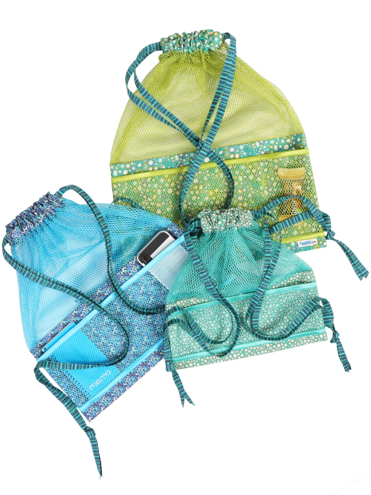 ByAnnie Meshing Around Organizer and Carrier Pattern (3 Size Variations Per Pattern) (14 Colors of 18"x54" Mesh Packs Sold Separately)