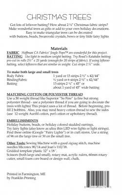 Aunties Two Christmas Trees Pattern - 2 Size Variations Per Pattern