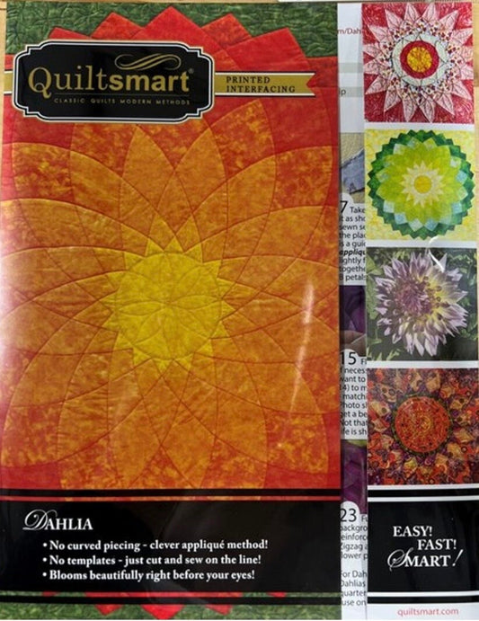 Quiltsmart Dahila Quilt Printed Interfacing Pack & Pattern Pack