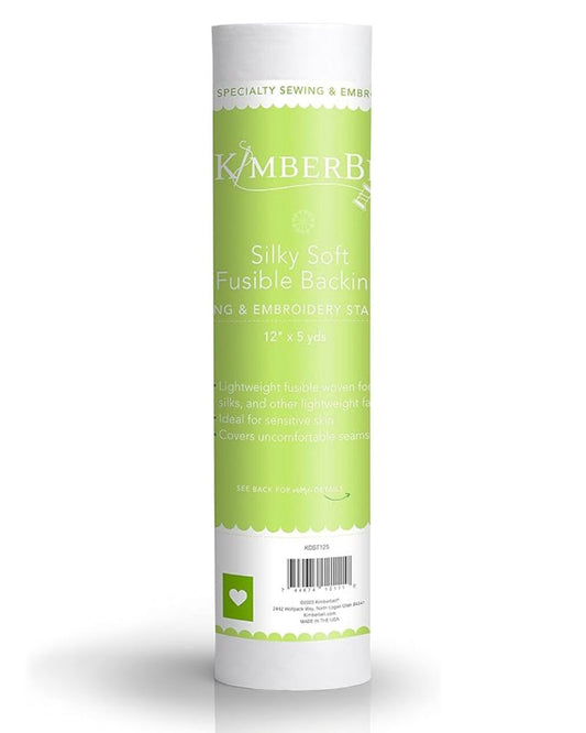 Kimberbell Silky Soft Fusible Backing Sewing and Embroidery 12"x5 yds
