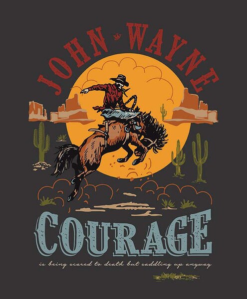 Riley Blake Courage And A Bit Of Luck Quilt Kit Featuring John Wayne Courage Fabric Collection Finished Size: 69"x76"