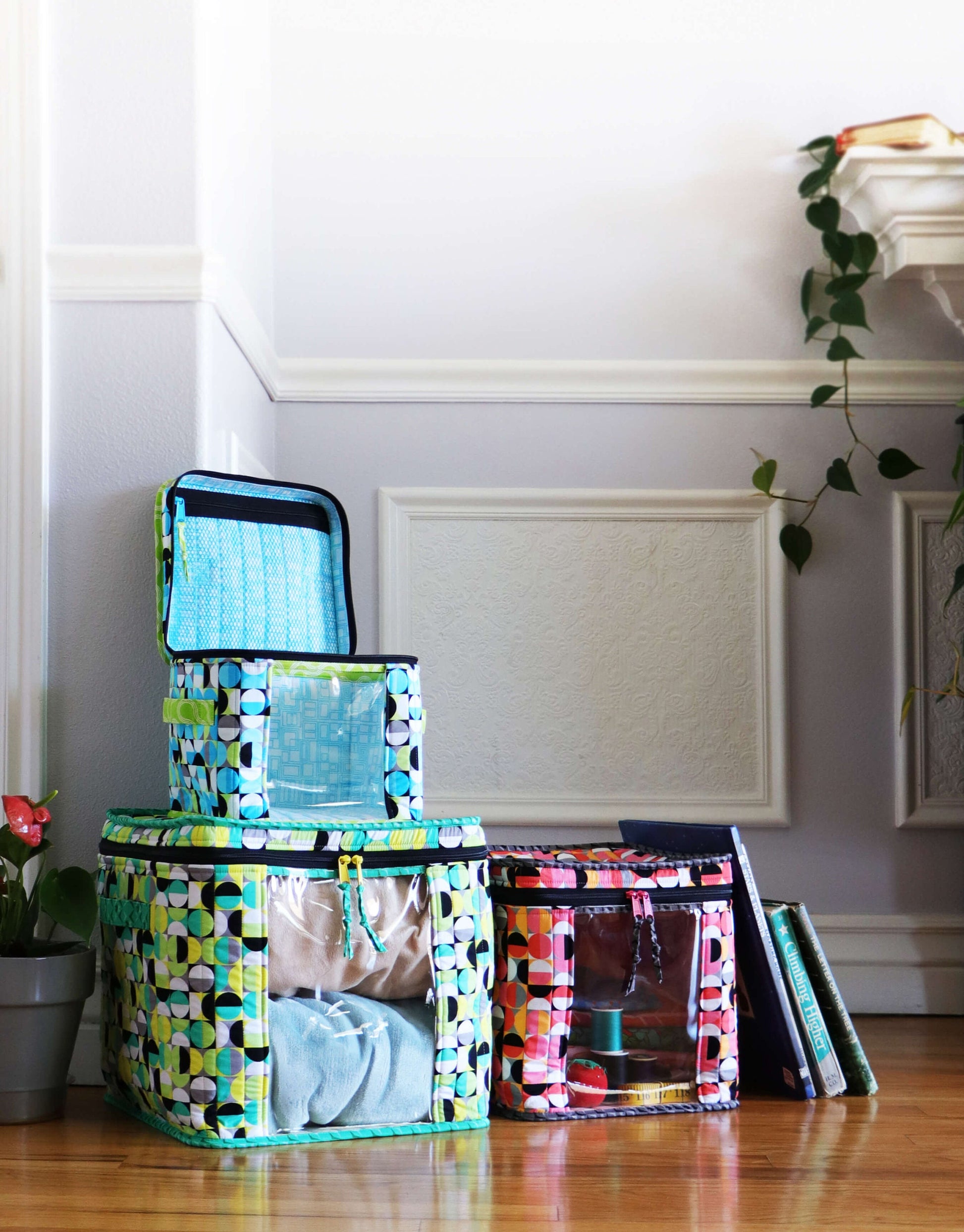 ByAnnie Room With a View Storage Container Pattern - 3 Size Variations Per Pattern (14 Colors of 18"x54" Mesh Packs Sold Separately)