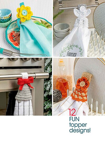 Annie's Crochet Make-it-Tonight Towel Toppers (12 Projects Per Pattern Book)