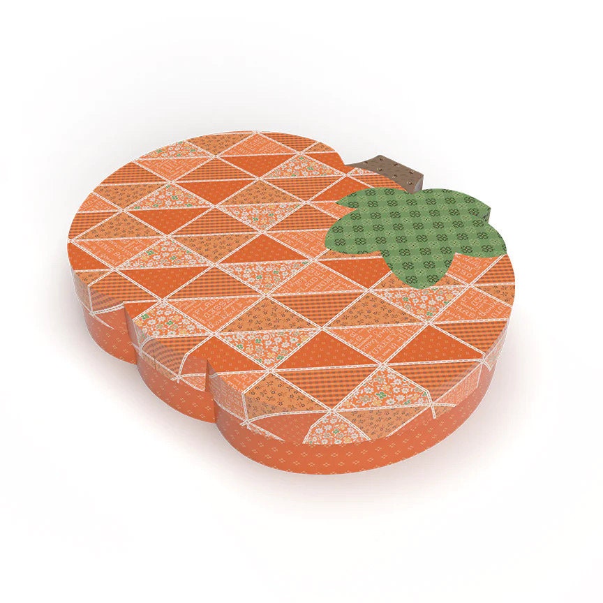 PREORDER Riley Blake Pumpkins & Haystacks Quilt Kit Featuring Lori Holt Autumn Fabric Collection SHIP JULY 2024 Finished Size: 64.5"x80.5"
