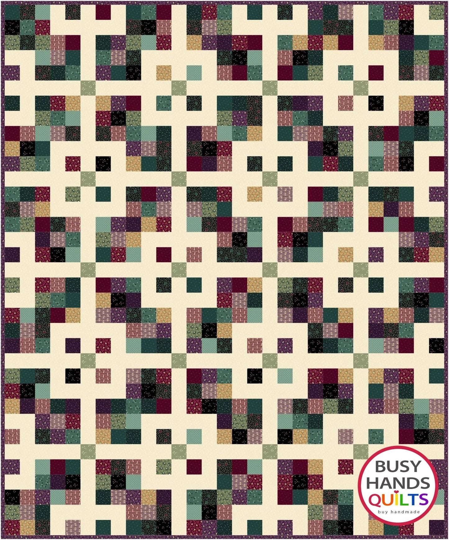 Busy Hands Quilts Grid Pop Quilt Pattern (8 Size Variations Per Pattern)