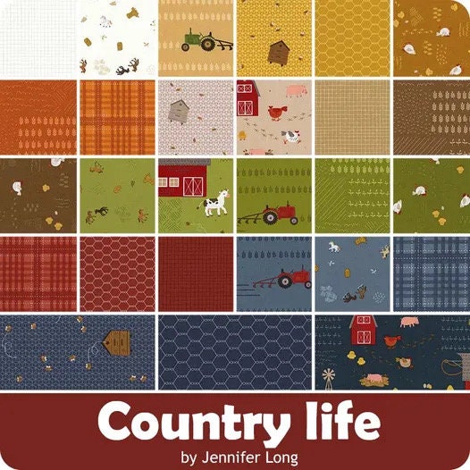 LAST RESTOCK!! Riley Blake Bee Sew Inspired Eat The Rainbow Quilt Kit Featuring Country Life Fabric Collection