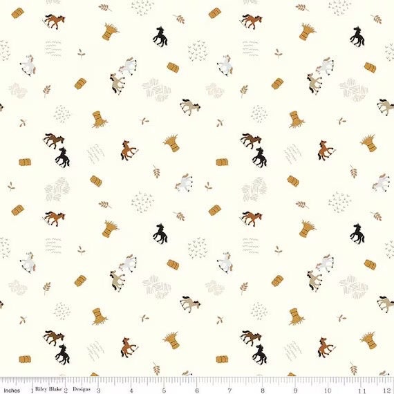 Riley Blake Country Life Fabric Collection Grazing The Hay on Cotton Premium 100% Cotton Quilt Shop Quality Fabrics