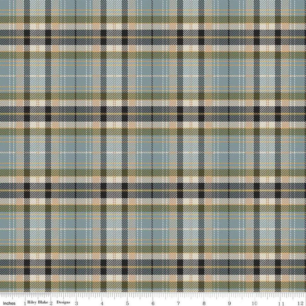 Riley Blake John Wayne Designs Fabric Collection Plaid on Storm Premium 100% Cotton Quilt Shop Quality Fabrics