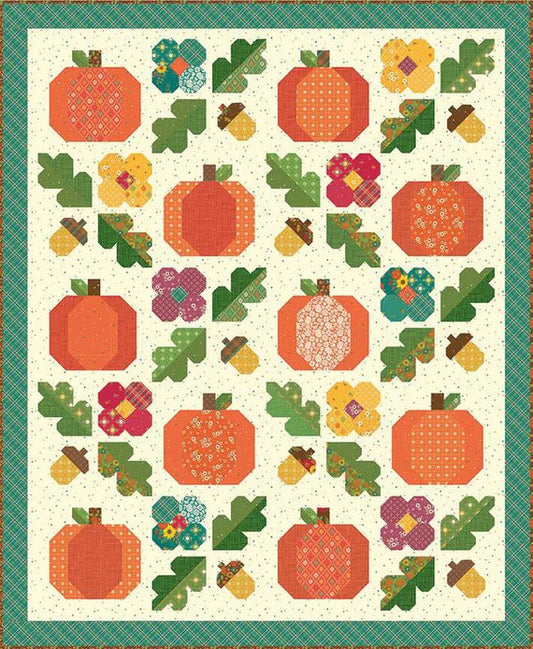 PREORDER Riley Blake Under The Oaks Quilt Kit Featuring Heather Peterson Autumn Afternoon Fabric Collection SHIP AUG 2024