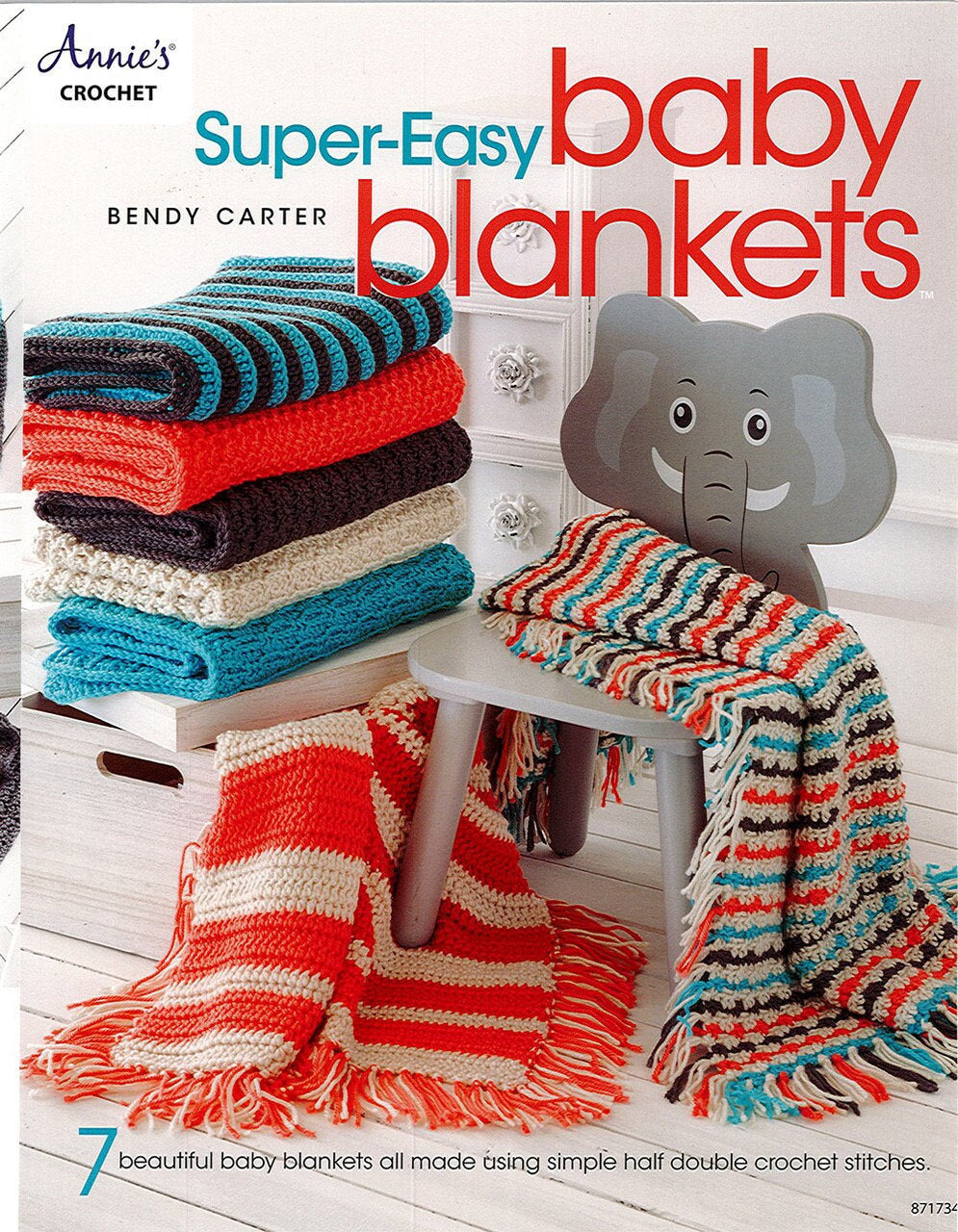 Annie's Crochet Super-Easy Baby Blankets Book Projects Per Pattern Book