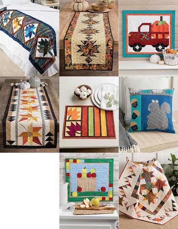 Annie's Quilting Quilts For Autumn Pattern Book (11 seasonal projects per book)