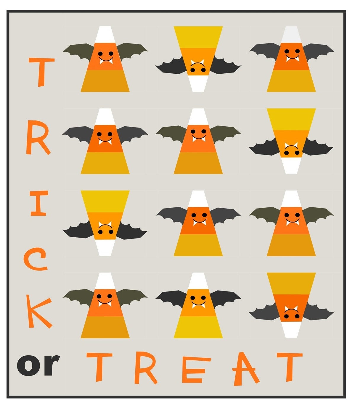 Cotton Street Commons Trick or Treat Quilt Pattern Finished Size: 60"x70"
