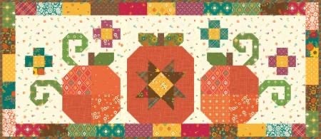 PREORDER Riley Blake Pumpkin Trio Runner Kit Featuring Heather Peterson Autumn Afternoon Fabric Collection SHIP AUG 2024