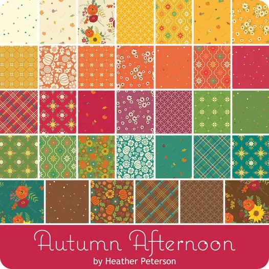 PREORDER Riley Blake Pumpkin Trio Runner Kit Featuring Heather Peterson Autumn Afternoon Fabric Collection SHIP AUG 2024
