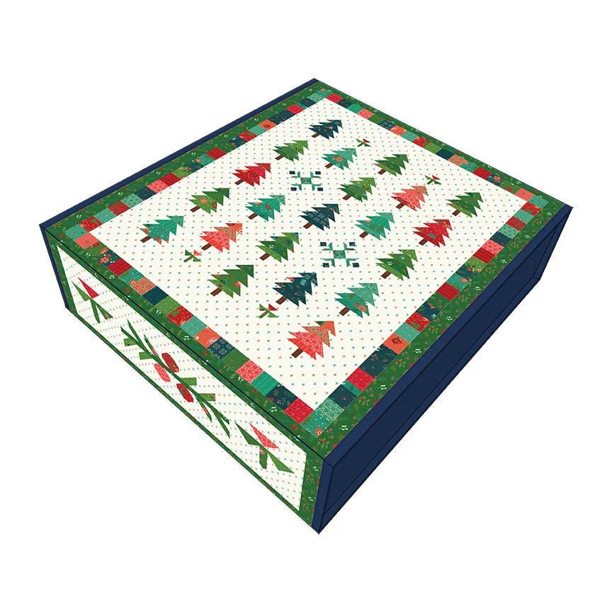 Riley Blake Under The Pines Quilt Kit Featuring Heather Peterson In From The Cold Fabric Collection