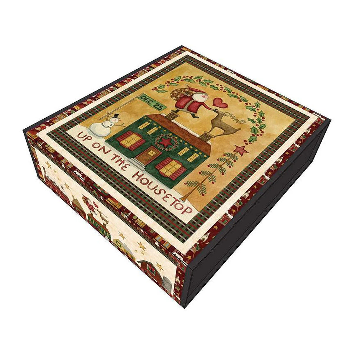 Riley Blake Up On The Housetop Panel Quilt Kit Featuring Teresa Kogut Up On The Housetop Fabric Collection