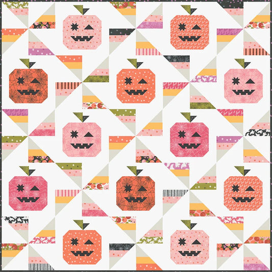 Lella Boutique Tricks and Treats Quilt Pattern Finished Size: 80.5"x80.5"