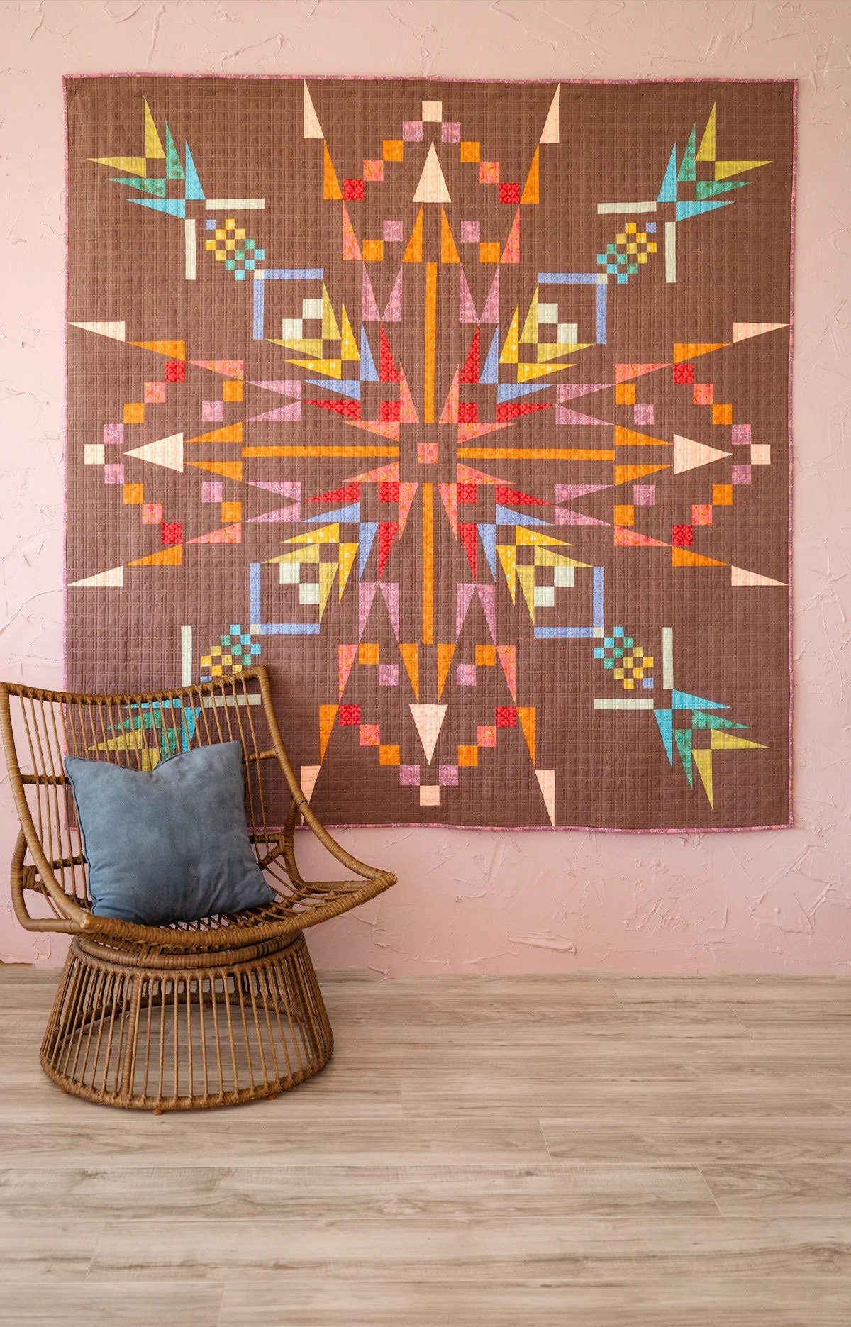 Sew Kind of Wonderful Northern Lights Quilt Pattern Finished Size: 74"x74"