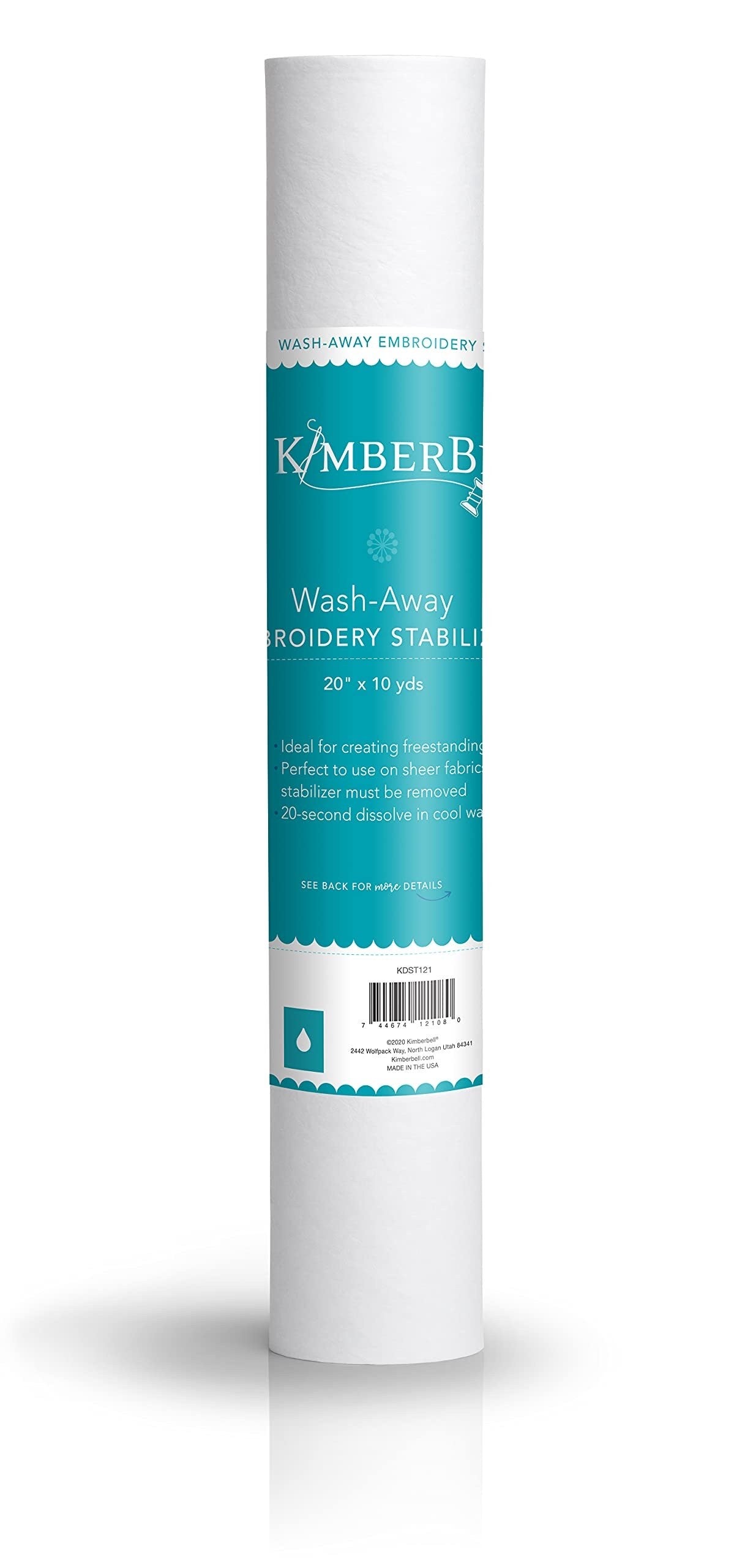 Kimberbell Silky Soft Fusible Backing Sewing and Embroidery 12"x5 yds