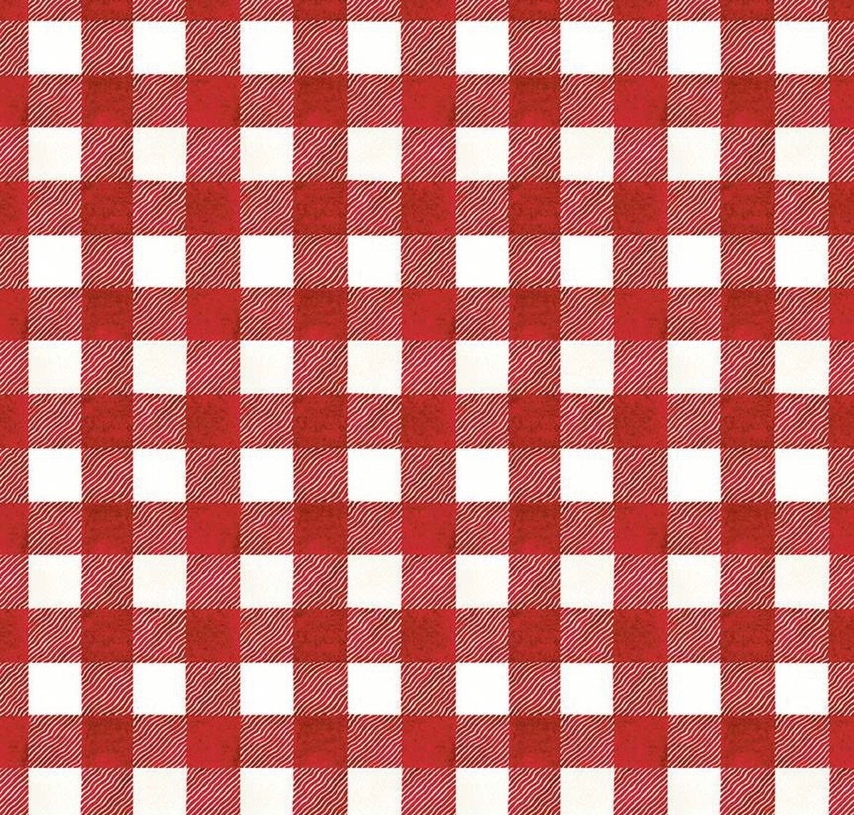 WIDEBACKS! Riley Blake White as Snow Fabric Collection Red Buffalo Plaid Wideback ( 107"-108" Width) Premium 100% Cotton Fabrics