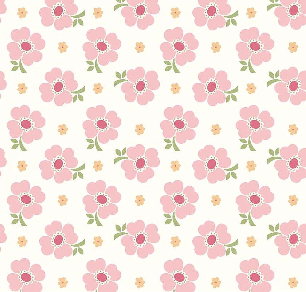 WIDEBACKS! Riley Blake Lori Holt Bee Vintage Fabric Collection Pink Flowers Wideback ( 107"-108" Width) Premium 100% Cotton Fabrics