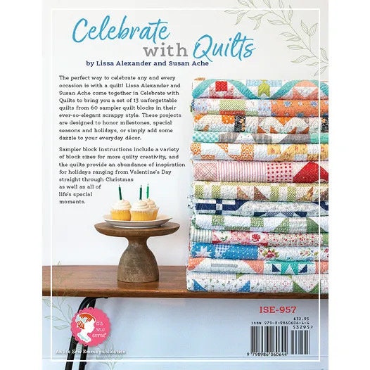 It’s Sew Emma Celebrate with Quilts Quilt Pattern Book (13 Patterns Per Book)