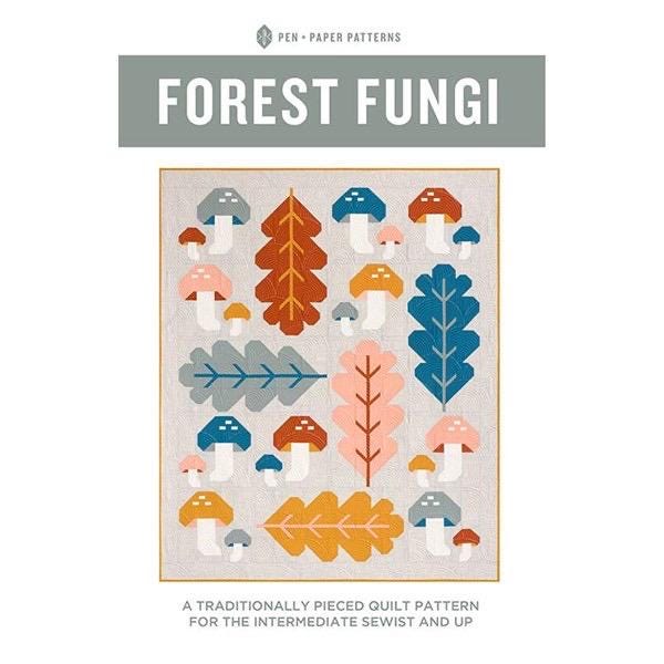 Riley Blake Forest Fungi Quilt Kit Featuring Simple Simon & Co Pumpkin Spice Fabric Collection SHIP JSEPT 2024