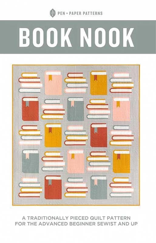 SHIPPING NOW!! Riley Blake Pen & Paper Patterns Book Nook Quilt Kit Featuring Fran Gulik Between The Pages Fabric Collection