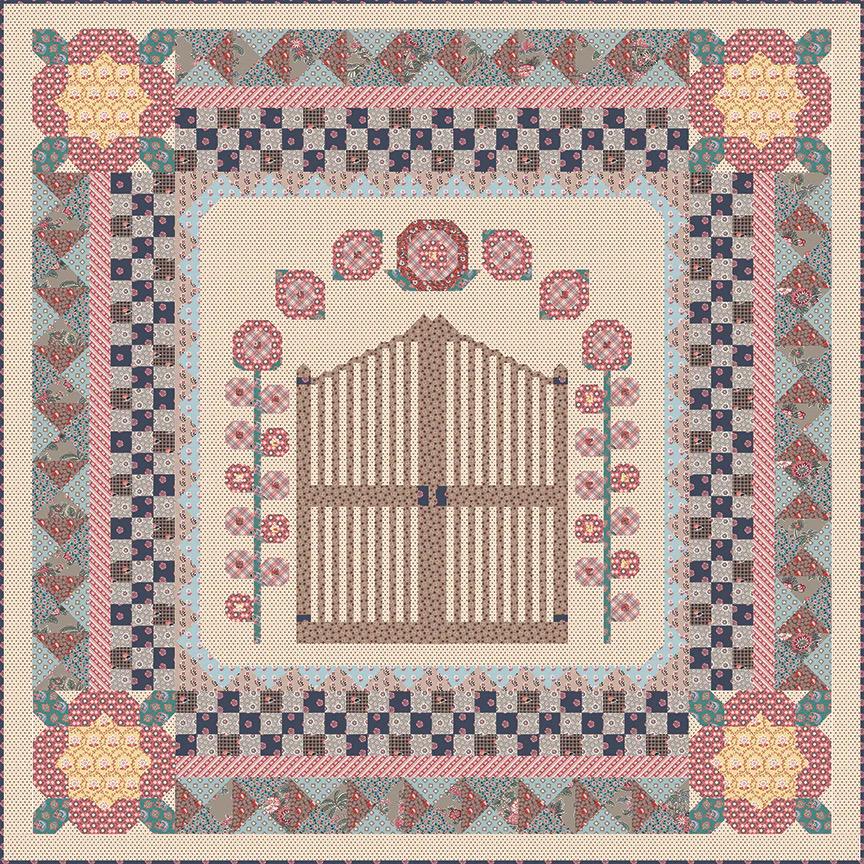 PREORDER Riley Blake Mansfield Park Gate Quilt Kit Featuring Mansfield Park Fabric Collection SHIPS SEPT 2024