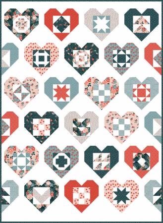 Riley Blake Wholehearted Quilt Kit Featuring Vintage Charm Fabric Collection