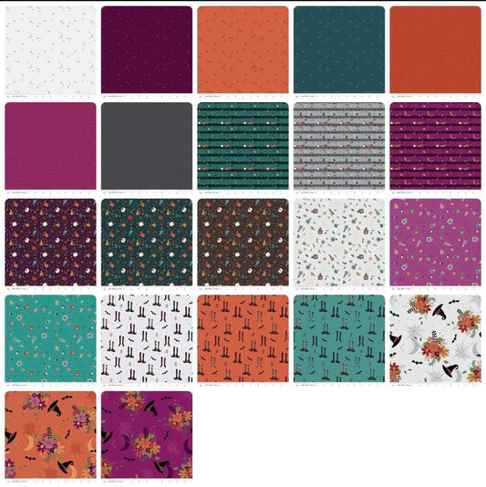 Riley Blake Little Witch Fabric Collection 2.5" Rolie Poile