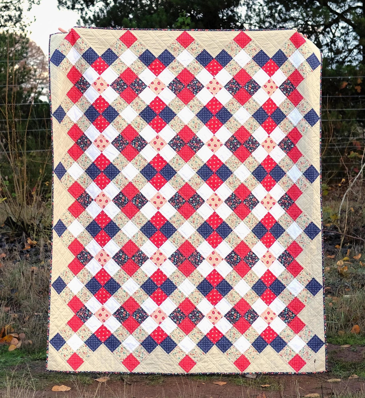 Erica Jackman Kitchen Table Quilting The Nancy Quilt Pattern - 3 Size Variations Per Pattern